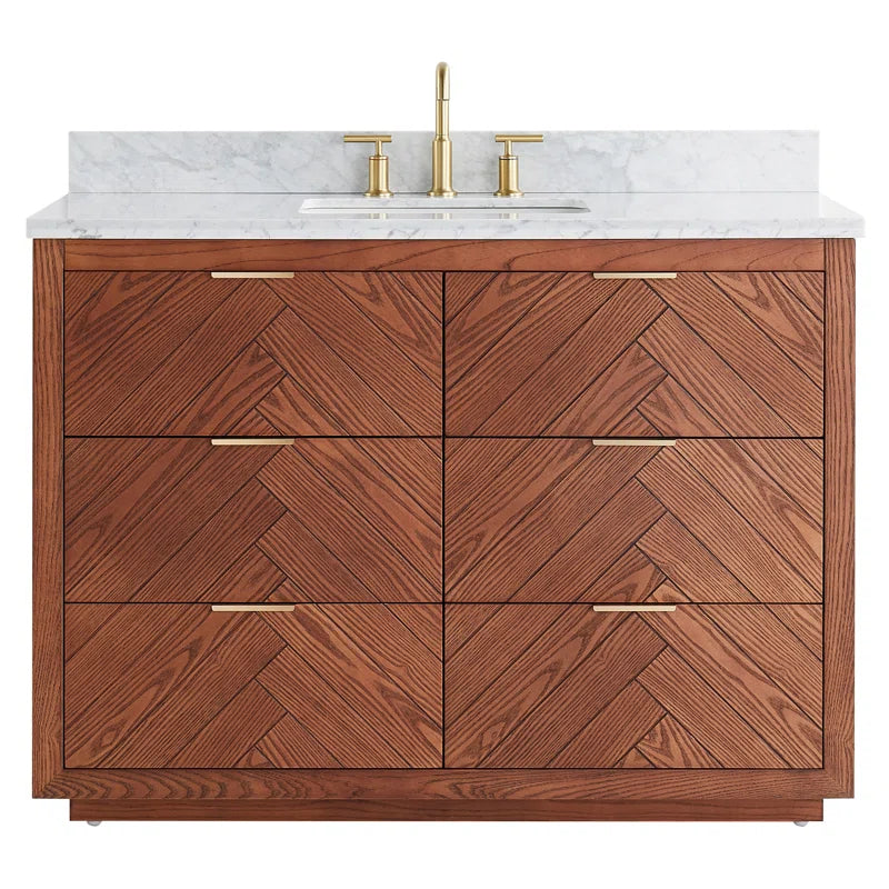 Cavit 48'' Single Bathroom Vanity with Marble Top