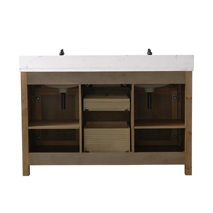 Ajiya 54" Double Bathroom Vanity Set
