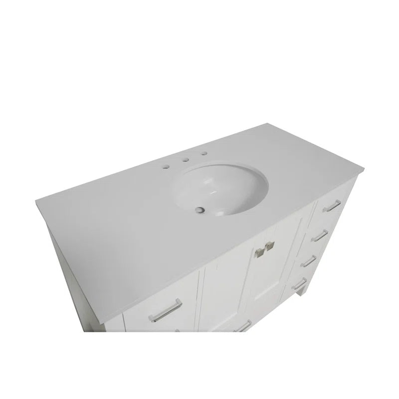 Claudett 48'' Single Bathroom Vanity with Top