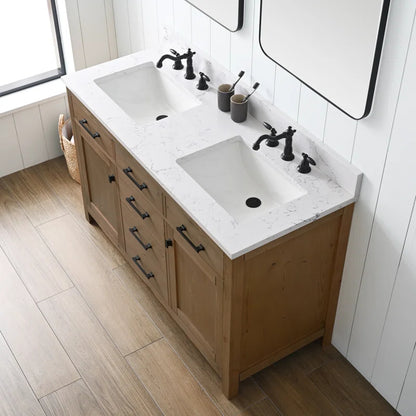 Ajiya 54" Double Bathroom Vanity Set
