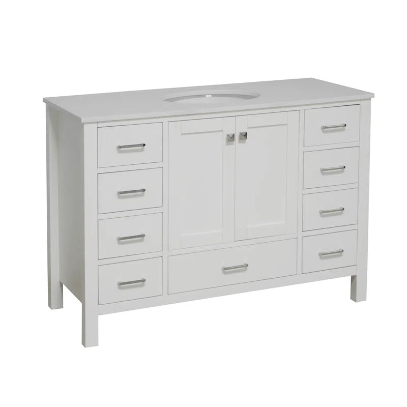 Claudett 48'' Single Bathroom Vanity with Top