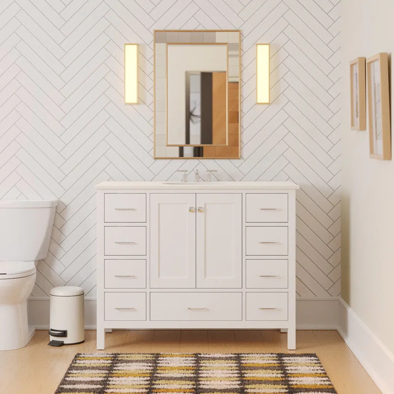 Claudett 48'' Single Bathroom Vanity with Top