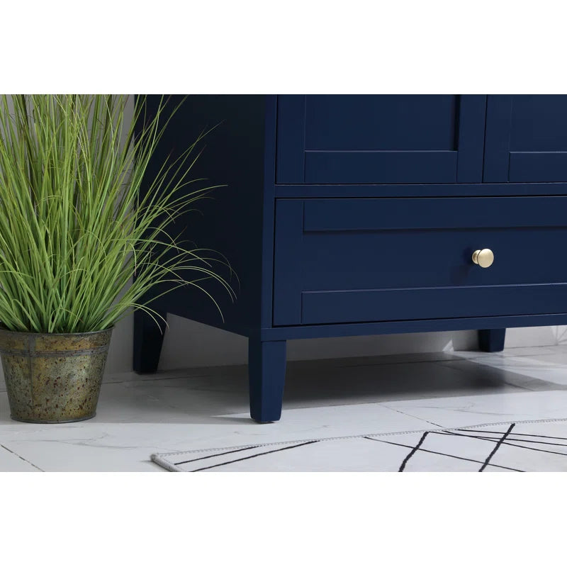 Selma 30'' Single Bathroom Vanity with Engineered Marble Top