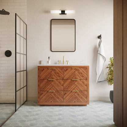 Cavit 48'' Single Bathroom Vanity with Marble Top