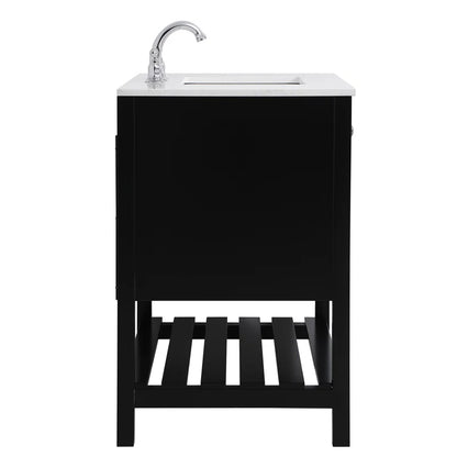 Krish 36'' Single Bathroom Vanity with Engineered Marble Top