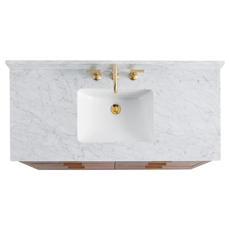 Cavit 48'' Single Bathroom Vanity with Marble Top