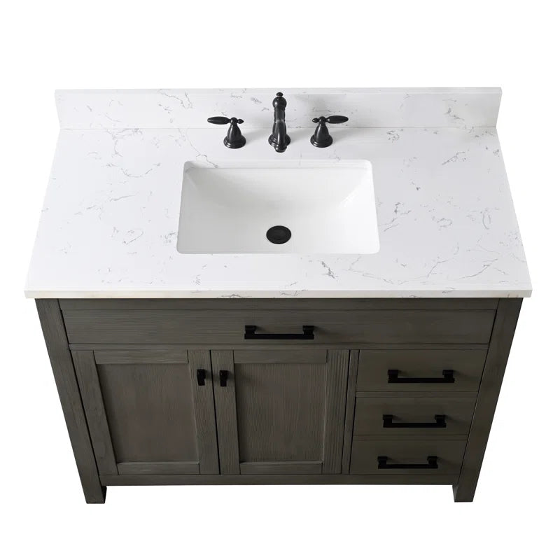 Ajhane 42" Single Bathroom Vanity Set