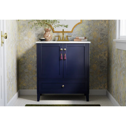 Selma 30'' Single Bathroom Vanity with Engineered Marble Top