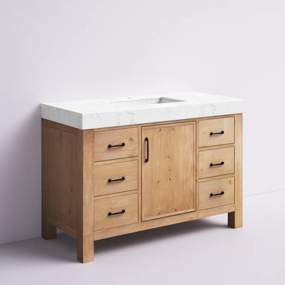 Ambree 48'' Single Bathroom Vanity with Composite Stone Top