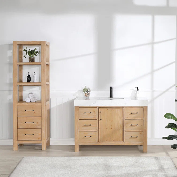 Ambree 48'' Single Bathroom Vanity with Composite Stone Top