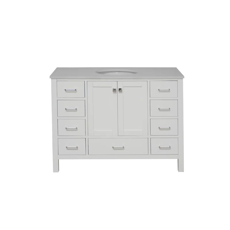 Claudett 48'' Single Bathroom Vanity with Top
