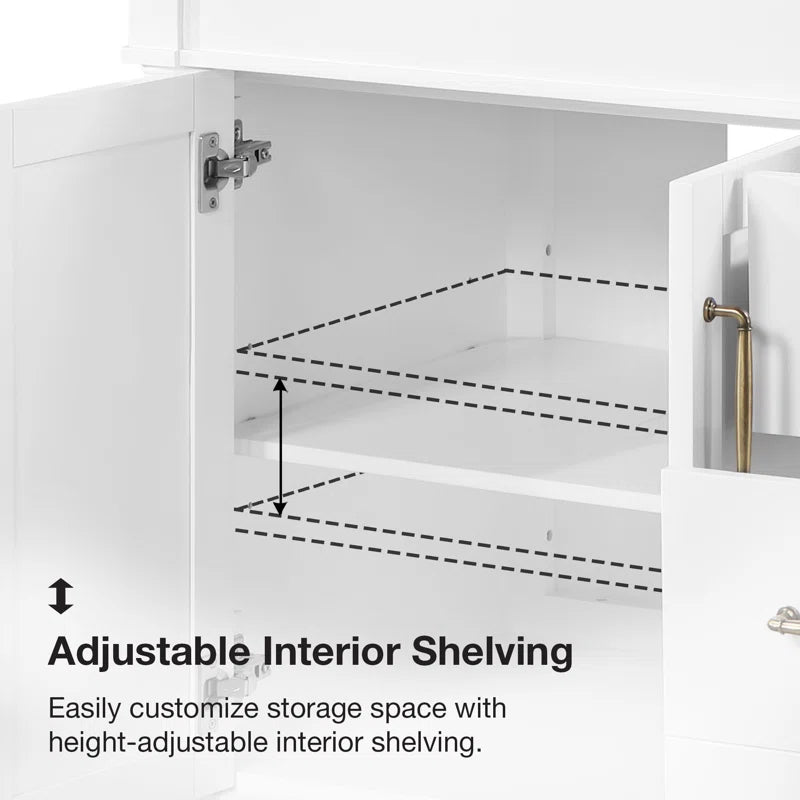 Burdick 42 In Single Off Centered Sink Bathroom Vanity