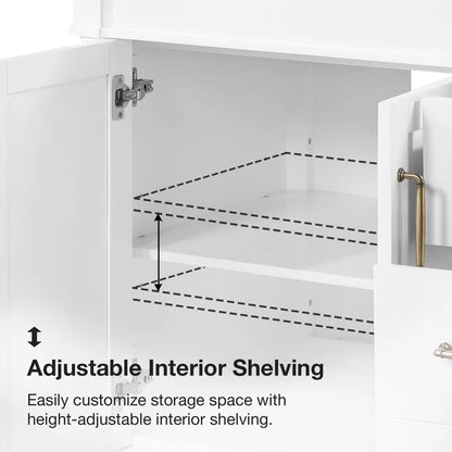 Burdick 42 In Single Off Centered Sink Bathroom Vanity