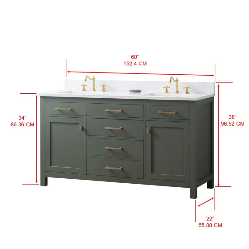 Ajhane 60" Double Vanity