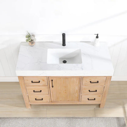 Ambree 48'' Single Bathroom Vanity with Composite Stone Top
