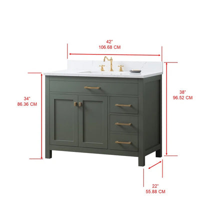 Ajhane 42" Single Bathroom Vanity Set